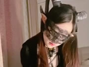 白虎正妹八月未央小惡魔假屌爆漿自慰